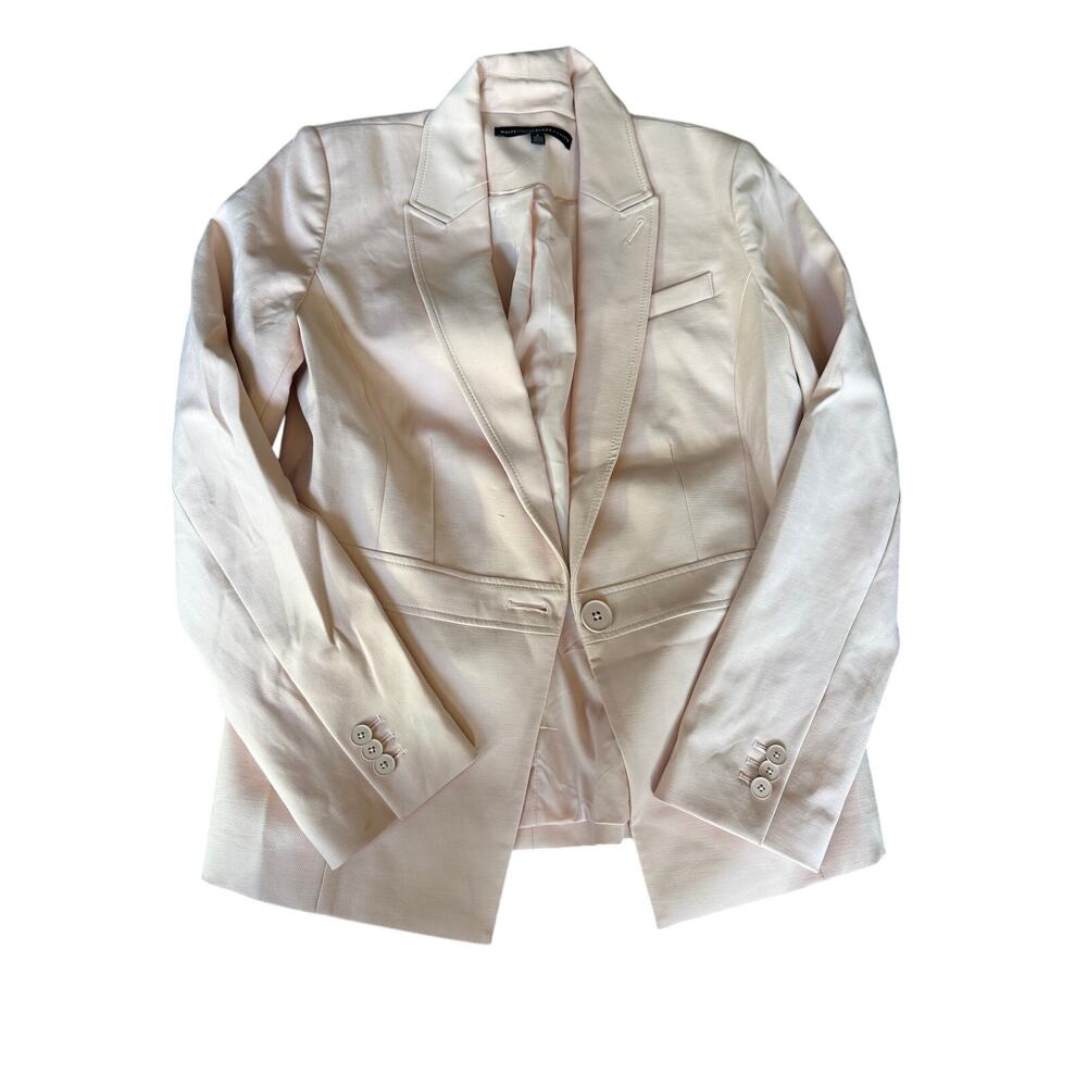 White House Black Market tailored blazer blush pink size 8